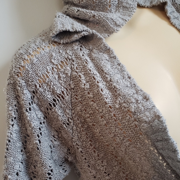 MKM Gray hooded sweater cardigan with pockets - Picture 4 of 8